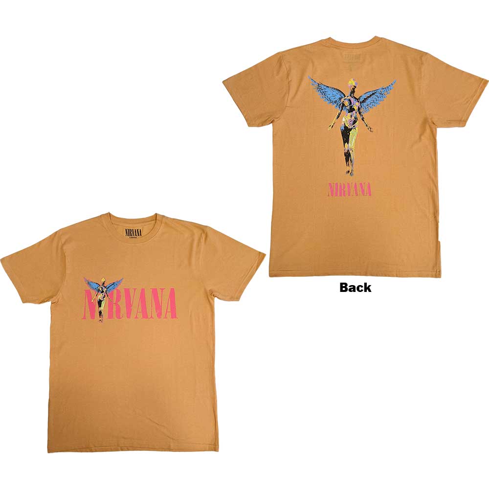 Image of Nirvana Unisex T-Shirt - Angelic, Orange Rock Off